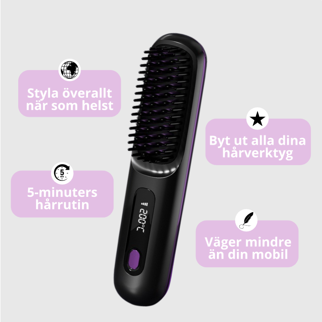 Bärbar multiborste - Perfekt styling, var du än är